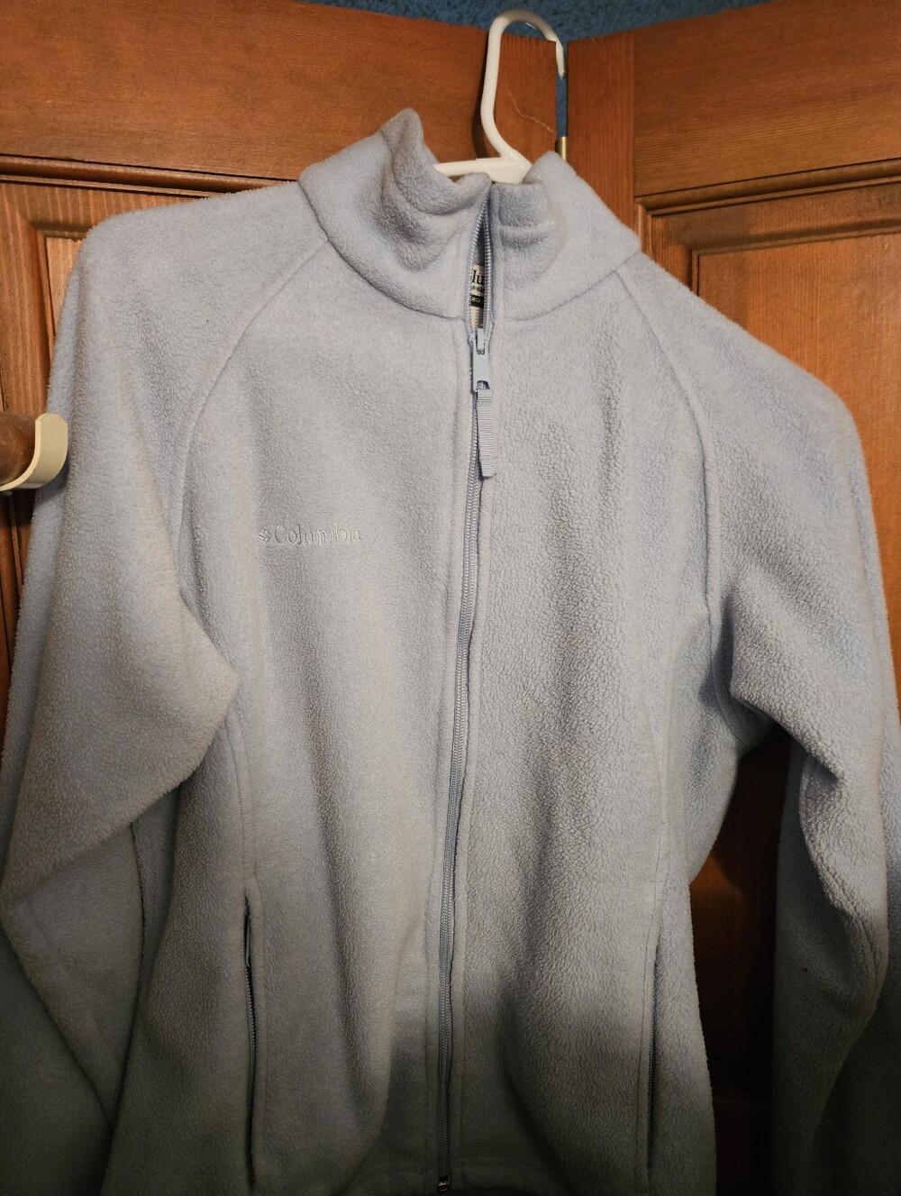 Columbia Pale Blue Full-Zip Fleece Jacket